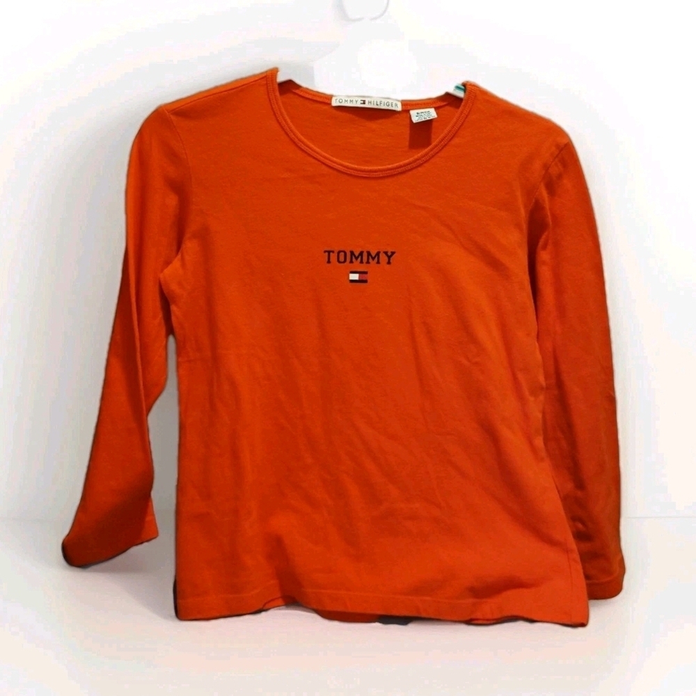 Tommy Hilfiger Y2K 2000 Orange Long Sleeve